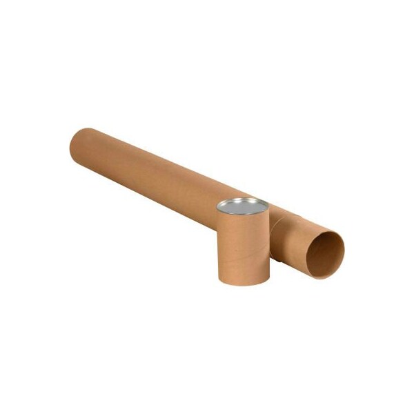 The Packaging Wholesalers Premium Telescoping Tubes, 3in Dia. x 48inL, 0.125in Thick, Kraft, 24/Pack B69043 - main